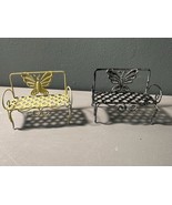 Fairy Garden Butterfly Benches Dollhouse Minis X2 - €10,99 EUR