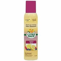 Citrus Magic Natural Odor Eliminating Air Freshener Spray Lemonberry, 3-... - $12.99