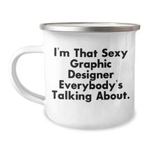 Graphic Designer Camping Mug: Funny Quote for Birthday Unique Gift from ... - $24.45