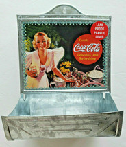 Vintage Coca Cola Tin Planter Soda and Popcorn on the tin new Old Stock U42 - £15.17 GBP