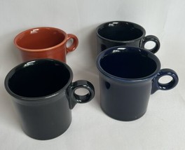 Fiestaware O Handle Tom &amp; Jerry Coffee Tea Mug Cup Fiesta HLC Ceramic Lot Of 4 - £28.41 GBP