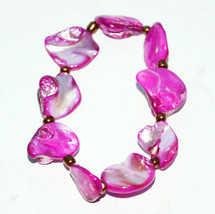 vintage purple shell bracelet vibrant - $7.91