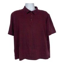 Haggar Mens Burgundy Polo Shirt Cotton/Polyester Blend Size Large - $25.38 CAD