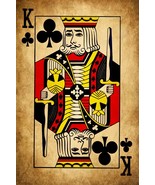Playing Card Poster - King of Clubs #9 Canvas Art Poster 16&quot;x 24&quot; - $39.56 CAD