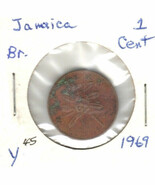 Jamaica 1 Cent, 1969, Bronze, KM45 - $19.00 MXN