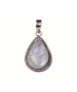 925 Sterling Silver Handmade Pendant Necklace Moonstone Gemstone Jewelry... - $75.35