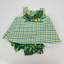 Vintage Hearts Heart&#39;s Designs Boutique Seersucker Tie Dye Frog Outfit B... - $16.82