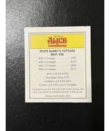 Disney Edition Monopoly Replacement Piece: Title Deed Card - Alice In Wo... - €2,57 EUR