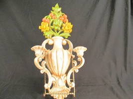 Double candle wall sconces with urn and flower design - $29.95