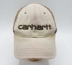 Distressed Carhartt Mesh Adjustable Snapback Farmer Trucker Hat Cap - £19.45 GBP