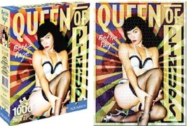 Bettie Page Queen of Pinups 1000 Pc Jigsaw Puzzle, NEW UNUSED - £13.07 GBP