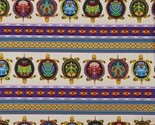 Cotton Tuscan Aztec Tribal Turtles Stripes Cream Fabric Print by Yard D7... - $12.95