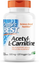 Doctor&#39;s Best Acetyl L-Carnitine, Help Boost Energy Production, Support Memory/F - £39.16 GBP