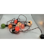 Vintage Christmas Tree String Lights 7 GE Lighted Ice Snowball Bulbs Fro... - $63.38 CAD