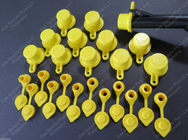 12 Blitz Spout Caps +12 Yellow Gas Can Vents Ships Free &quot;Fix Your Blitz Gas Can&quot; - £30.11 GBP