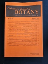 American Journal of BOTANY Official Publication August 1986 Volume 73 Nu... - $15.98