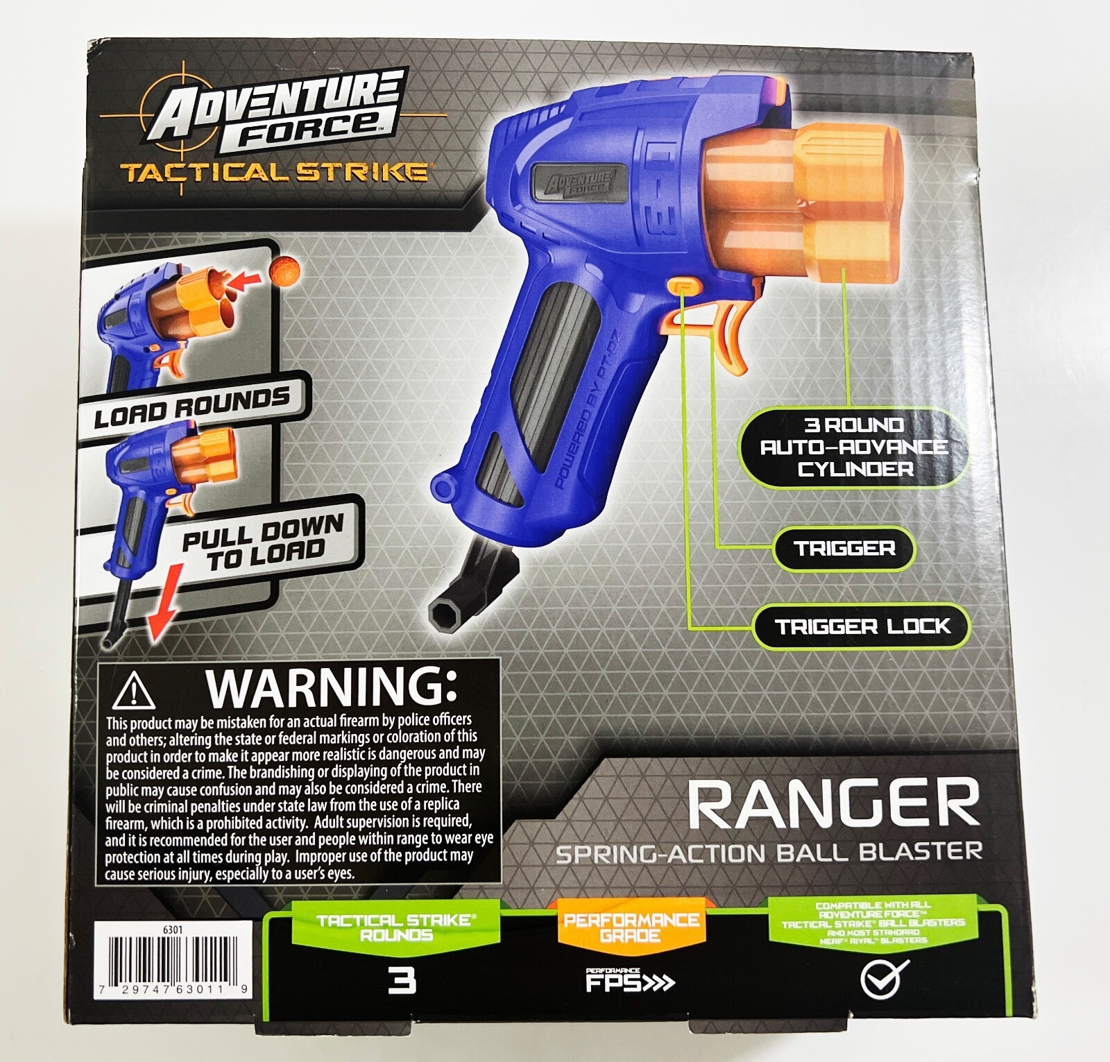 Adventure Force Tactical Strike Ranger Spring Action Ball Blaster BRAND ...