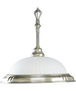 Colonial Silver Finish Pendant Light Etched Glass Progress Lighting P500... - £75.62 GBP