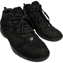 fubu men&#39;s black suede leather lace-up athletic shoes size 12 - $319.10 MXN