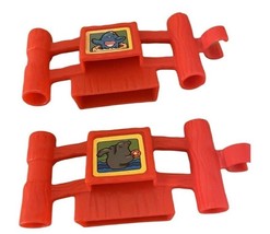 FishercPrice Little People Animal Sounds Zoo Red Fence Part 2pc 77949 - £11.74 GBP