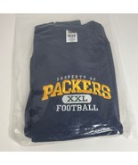Vintage 90&#39;s Property of Packers Sweatshirt Size Medium Blue XXL NFL Gre... - $24.53 CAD