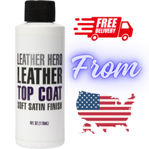 Leather Hero Satin Top Coat Smooth Leather Sealant Protection Color Rest... - $252.03 MXN