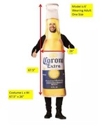 Brand New Corona Extra Beer Bottle Adult Costume Rasta Imposta One Size ... - $37.36