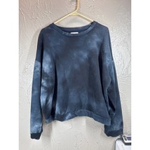 All Fenix Anthropologie Aryah Black Tie Dye Sweatshirt Womens Size Large - $34.95
