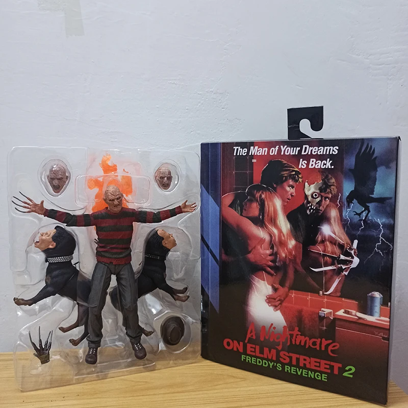 NEW Original NECA Freddy Krueger Action Figure Freddy&#39;s Revenge Collectible - £15.19 GBP+