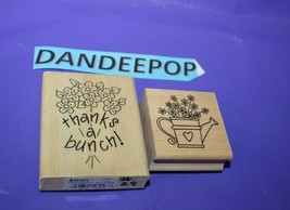 Anita's Thanks A Bunch Flower Bouquet And Great Impressions Watering Can Stamps - $14.84