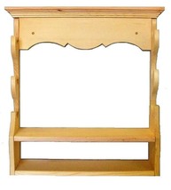 Pine Wooden 3 Place Gun Rack Rifle Shotgun Wall Mount Display with Ammo ... - $59.99