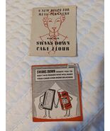 1930&#39;s  SWANS DOWN CAKE FLOUR Vtg*PRINT AD*  Recipes Good Condition. - $180.76 MXN