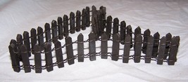 Black Bendable Picket Fence-Christmas Accessory-Possibly Lemax - £7.46 GBP