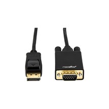 Rocstor Premium 6 Ft Displayport to VGA Cable M/Displayport to VGA Supporting 19 - £28.92 GBP