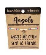Angels Are Often Sent Friendship Glass Beads Bracelet - $12.17 CAD