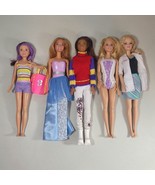 Barbie Dolls Lot of 5 Full Size Various Hair Color and Clothes Skipper - £21.92 GBP