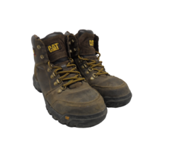 CATERPILLAR Men&#39;s Outline Steel Toe Steel Plate Leather Boot P720996 Bro... - £45.16 GBP