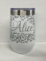 Engraved Cheetah Wrap With Your Name Polar Camel 16 oz Insulated Wine Tu... - $21.98