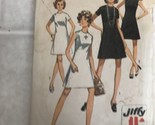 1970s Vintage Simplicity Sewing Pattern 8682 Misses’ Collarless Dress Sz 12 - £12.69 GBP