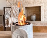 The Original Marble Portable Fireplace, Indoor Outdoor, Mini Fire Pit Clean - $77.93