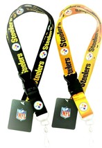 Pittsburgh Steelers NFL Lanyard Keychain With Detachable Clip Select Your Color - £5.18 GBP