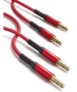 2 Pack AUX Cable 4ft 1.2m Copper Shell Hi Fi Sound 3.5mm TRS Auxiliary A... - $18.88