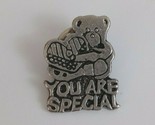 Vintage You Are Special Teddy Bear Silver Lapel Hat Pin - $7.40 CAD