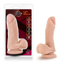 X5 5&quot; Cock With Suction Cup Beige - $15.90