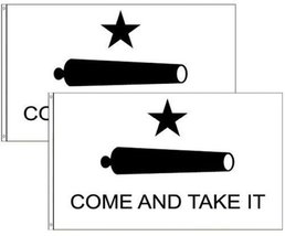 (2 pack lot) 3x5 Gonzales Gonzalez Texas Come and Take it Flag 3&#39;x5&#39; Banner poly - £7.77 GBP