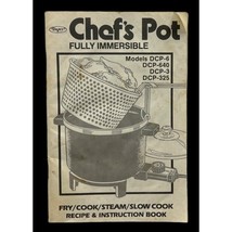 Vintage Dazey DCP-6 Chefs Pot Fry Cook Stem Slow Cook Recipe &amp; Instruction Book - £7.16 GBP