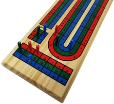 DA VINCI Classic 3 Track Wooden Cribbage Game Set - £3.98 GBP