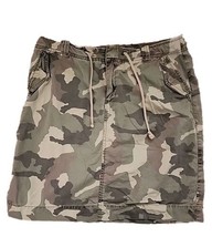 Natural Reflections Womens Camouflage Skirt Size 8 Zipper Snap 100% Cotton - £5.05 GBP