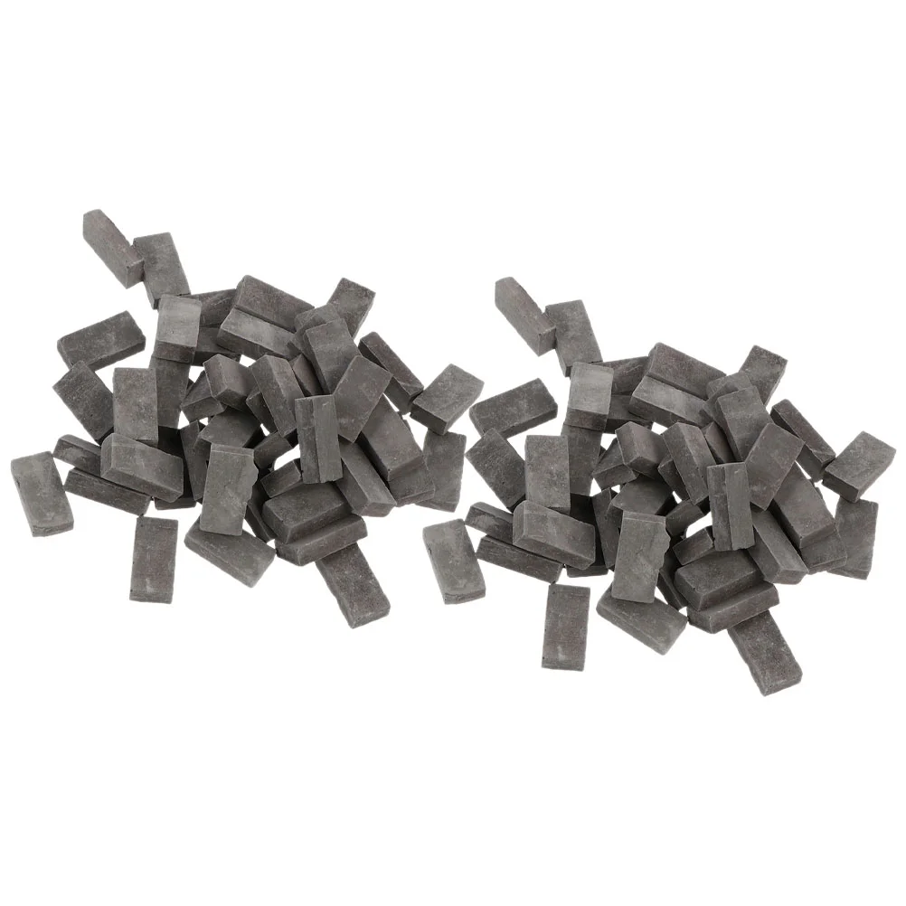 100 Pcs Toys Miniature Dollhouse Accessories Bricks Ornament Wall Tiles Clay DIY - £9.28 GBP