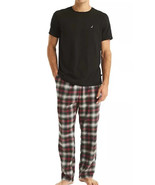Nautica Men&#39;s plaid pajama pants and knit tee set Large MSRP $70 - $468.48 MXN